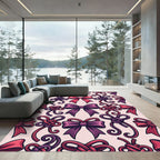 Pink Purple Bows Knots Collection Rug