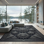 Gothic Compass Medallion Graphic Rug