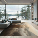 Misty Mountain Landscape Horizon Rug