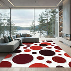 Cherry Red Dot Explosion Rug