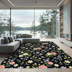 Vintage Rose Garden Floral Medley Rug
