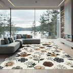 Vintage Floral Rose Bouquet Rug