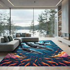 Majestic Humpback Whales Ocean Life Rug