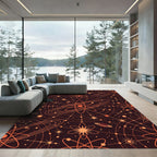 laranja atmico galxia universo Rug