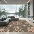 Rose Lace Medallion Scatter Rug