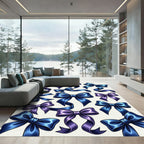 Luminous Radiant Satin Ribbon Bows Rug