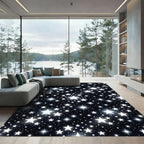 Sparkling Starry Night Sky Rug