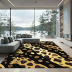 Golden Giraffe Coffee Bean Swirl Rug