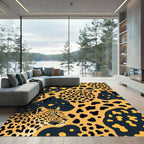 Bold Leopard Animal Print Aura Rug