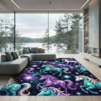 Magical Celestial Unicorn Galaxy Sky Rug