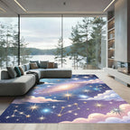 Cosmic Constellations And Starry Galaxy Rug