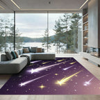 Celestial Shooting Star Night Sky Rug