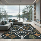 Bijou Chain Geometric Sunburst Rug
