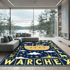 Golden Ship Noah's Ark Alphabet Scene Rug