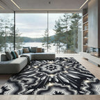 Shimmering Crystal Aggregate Symmetrical Radiance Rug