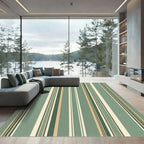 Sage Green Multi Stripe Rug