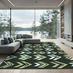 Geometric Arrow Array Khaki Rug