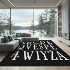 Classic White Alphabet Collection Rug