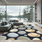 Smooth River Stone Arrangement Rug