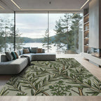 Sage Botanical Rosemary Leaf Foliage Rug