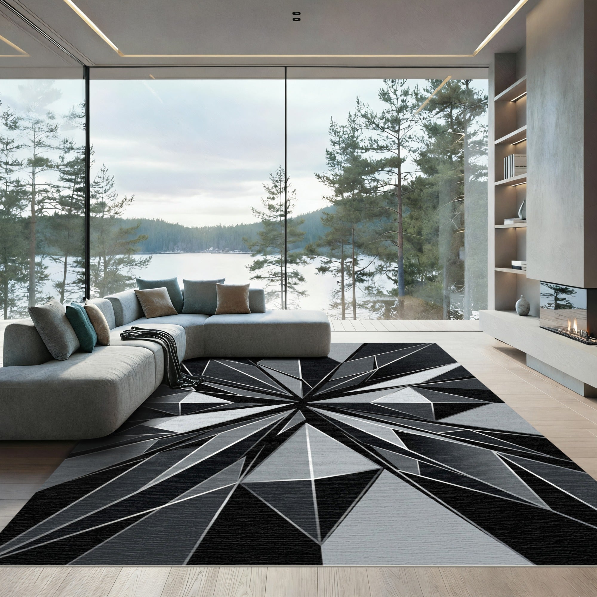Monochromatic Geometric Facet Explosion Rug