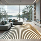 Subtle Vertical Stripes Gradient Rug