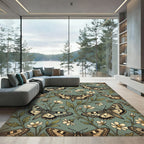 Sage Green Moth and Wildflower Meadow Rug