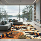 Vibrant Gila Monster Desert Texture Rug