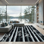 Monochrome Bamboo Serene Grove Rug