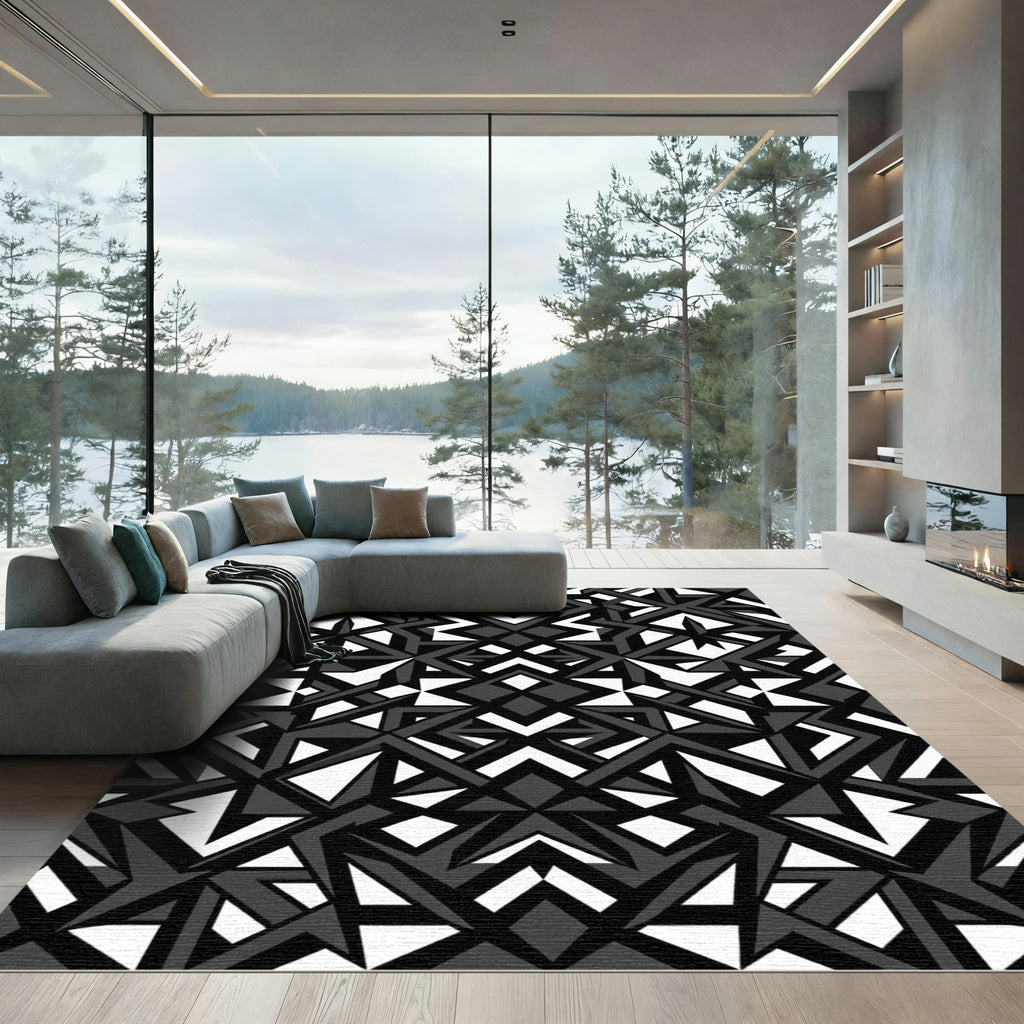 Monochromatic Geometric Fragmented Arrangement Rug