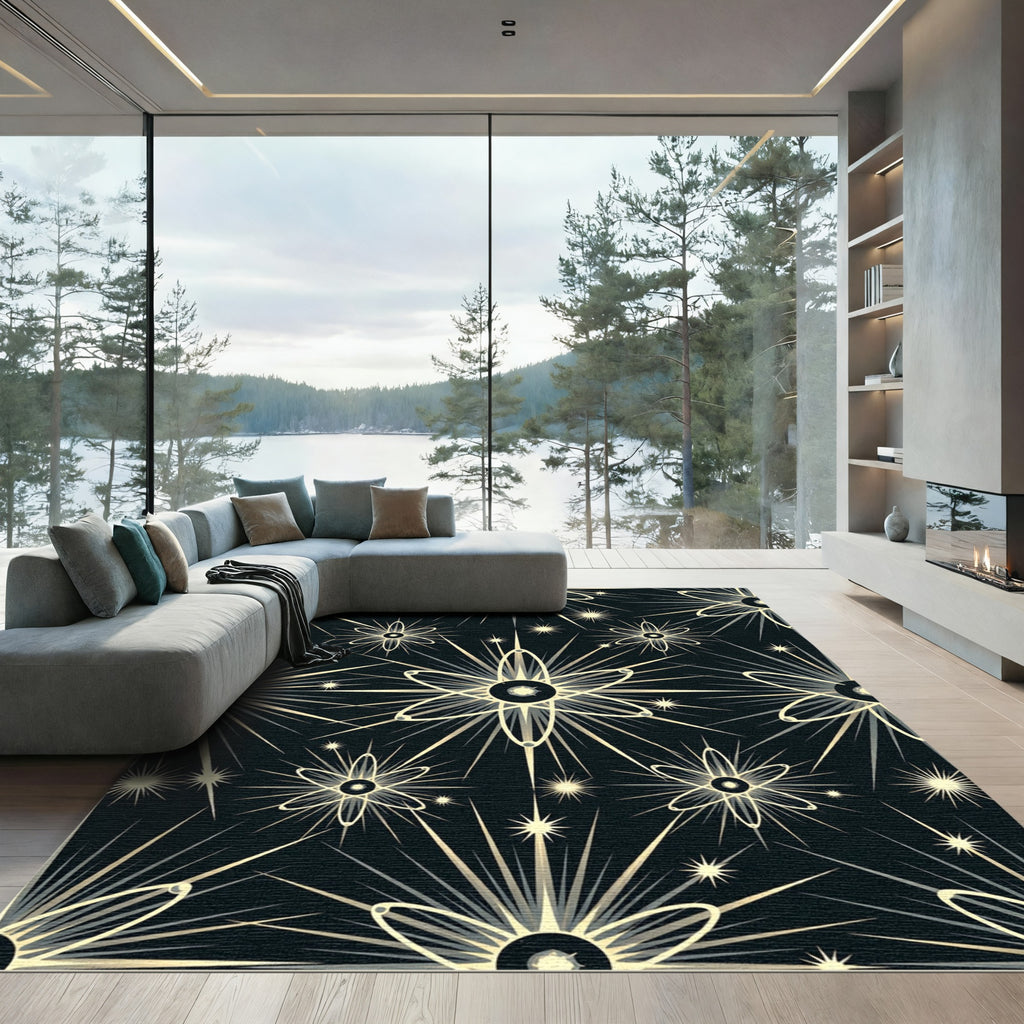 Art Deco Starburst Radiant Bloom Rug