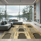 Caramel Archways Geometric Arabesque Rug