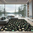 Pastel Meadow Floral Clover Rug