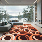 Retro Arches Terracotta Gradation Rug
