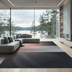 Soft Gradient Ombr Stripes Rug