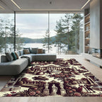 Regal Estate Rose Garden Scene Rug