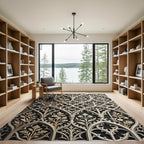 Gothic Cream Floral Lattice Arch Rug