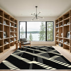 Monochromatic Staircase Illusion Rug