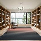 Soft Pink Dusk Horizontal Gradient Rug