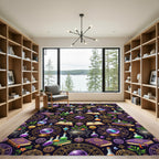Mystical Crystal Ball Witchcraft Occult Rug