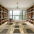 Caramel Archways Geometric Arabesque Rug