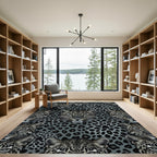 Dashing Leopard Spot Mandala Rug