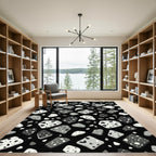 Monochromatic Pebble Scatter Rug
