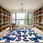 Luminous Radiant Satin Ribbon Bows Rug