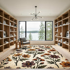 Vintage Autumn Floral Harvest Cosmos Rug