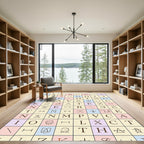 Grid Of Letters Symbols Shapes Rug