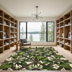 Botanical Passion Flower Trellis Rug
