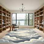 Ethereal Cloudy Sky Ombre Rug