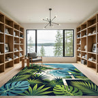 Tropical Jungle Beach Coastal Paradise Rug