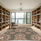 Rose Lace Medallion Scatter Rug
